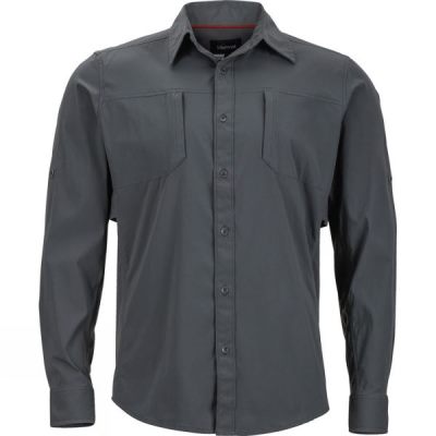 Top Marmot Trient Manga Larga Hombre - Gris - Chile DUP672490